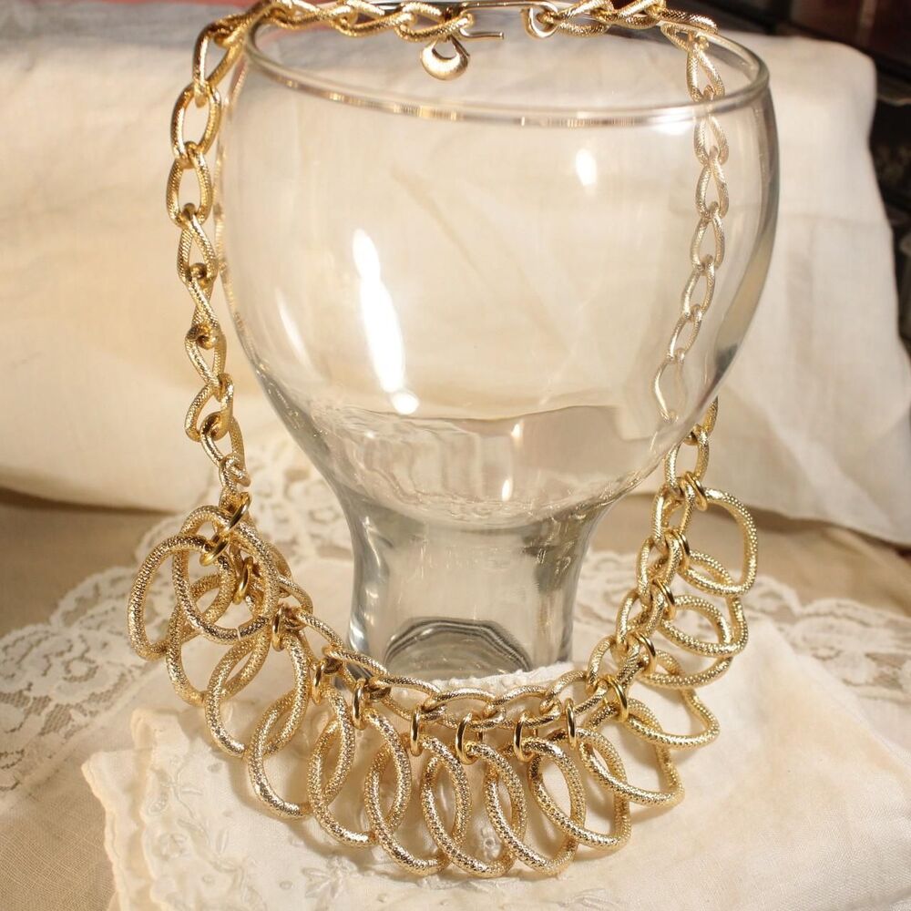 Vintage West Germany Gold-Tone Y2K Chain Necklace